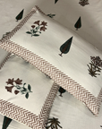 Udaipur Botanical Elegance Bed Sheet And Two Pillow Covers 90 X 108 - FaagHomes