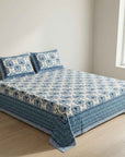 Neelkamal Royal Print Double Bedsheet And Two Pillow Covers